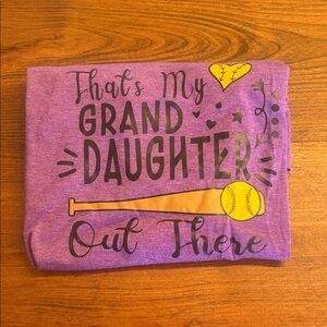 Charming Purple Granddaughter Graphic Tee